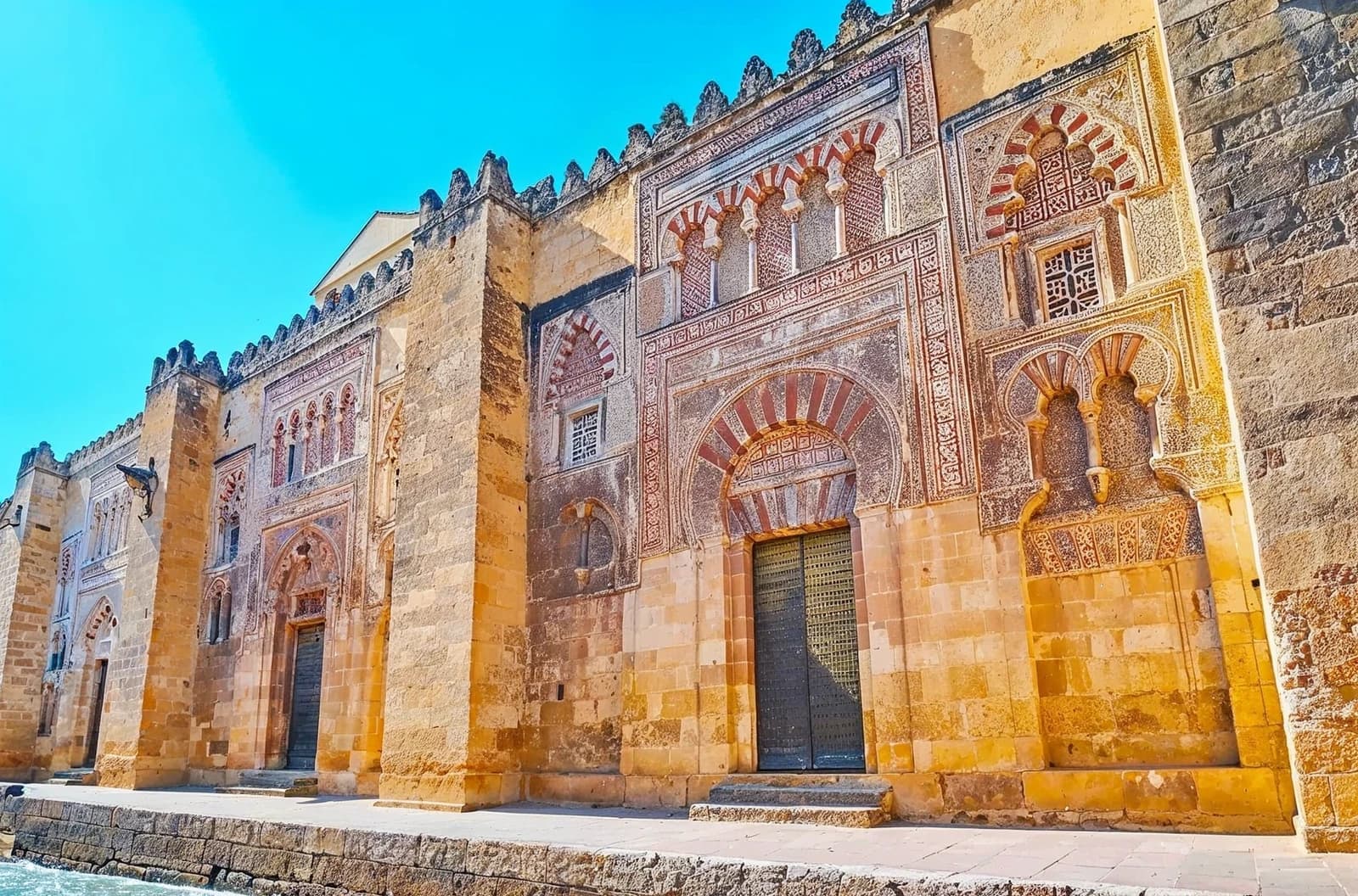 Exterior facade of the Mosque-Cathedral of Córdoba